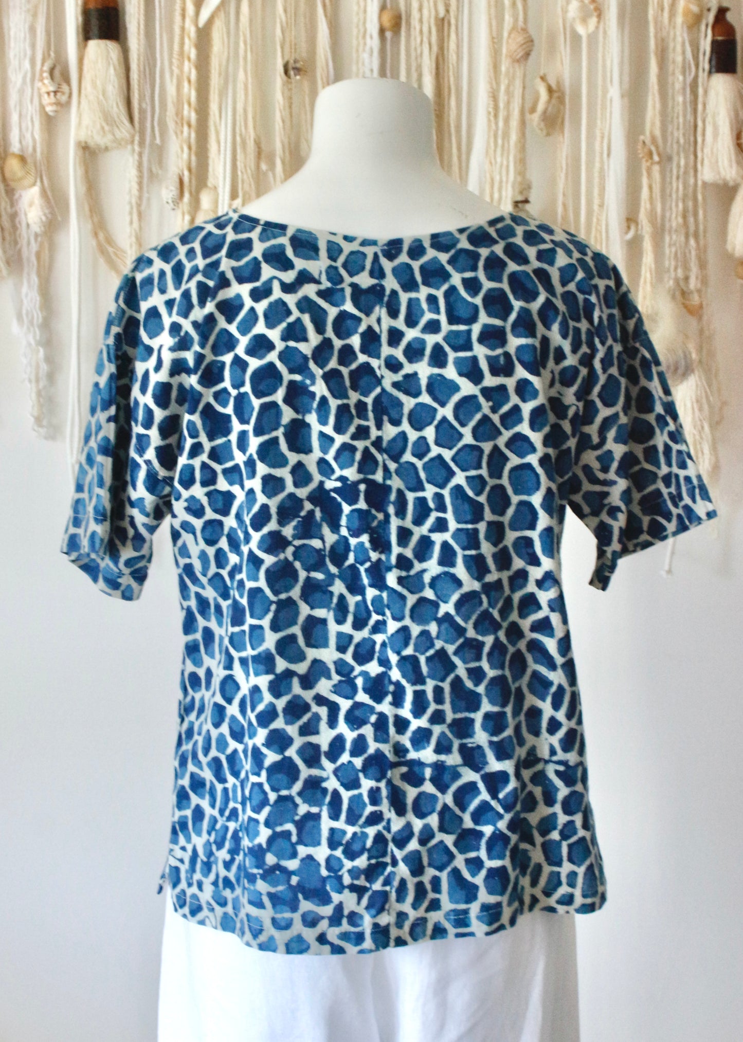 Cotton Print Top Square