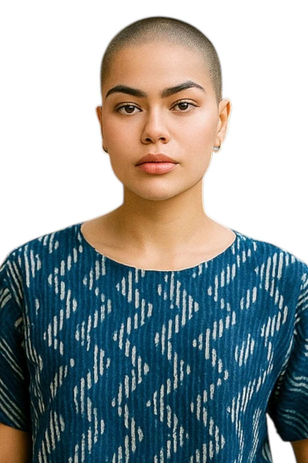 Cotton Print Top Squiggle Print