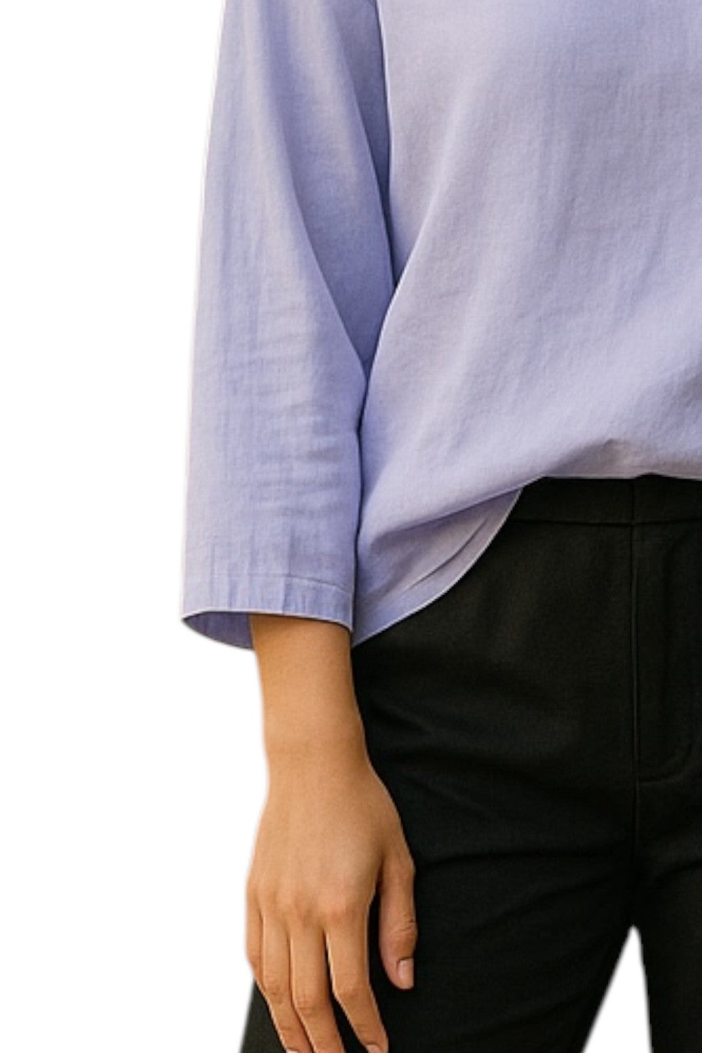 Havana Linen Sleeved Top Jacaranda