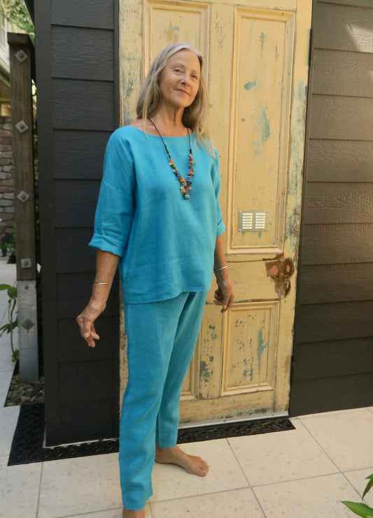 Havanna Linen Narrow Leg Pants