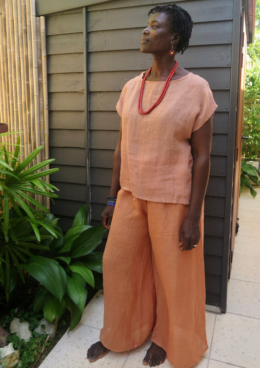 Mesh Linen Top