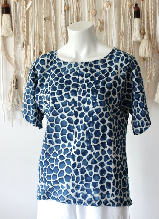 Cotton Print Top Square