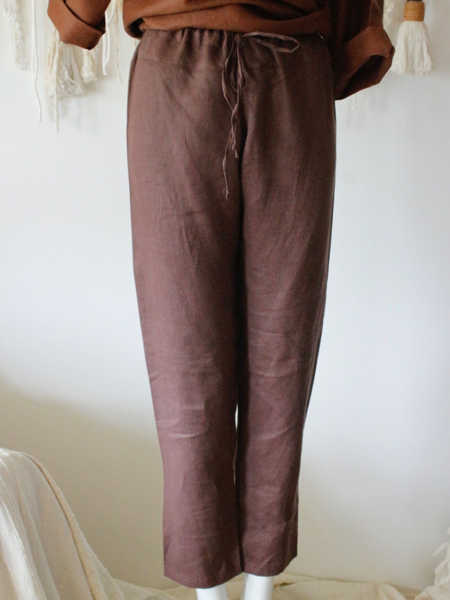 Havanna Linen Narrow Leg Pants