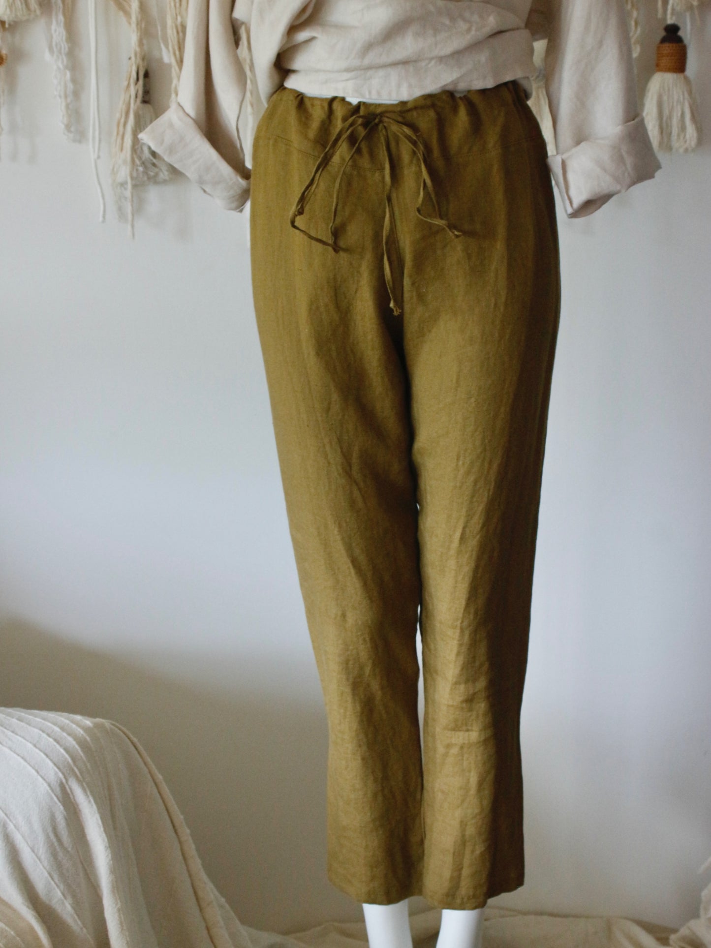 Havanna Linen Narrow Leg Pants