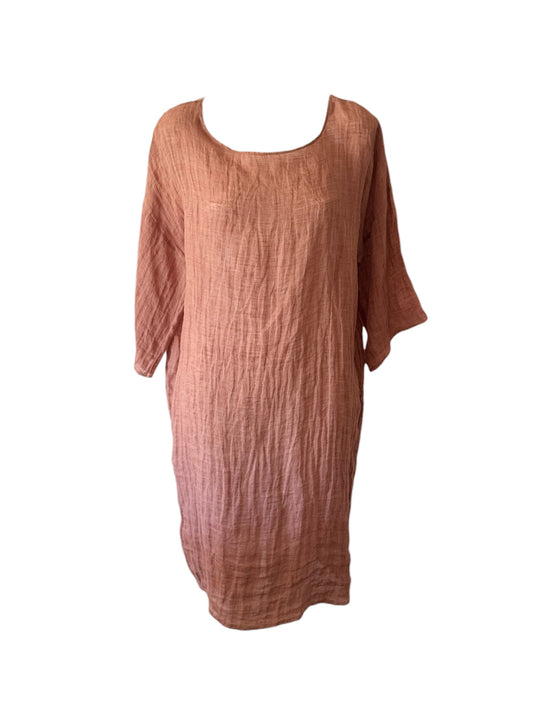 Mesh Linen Dress - Maple